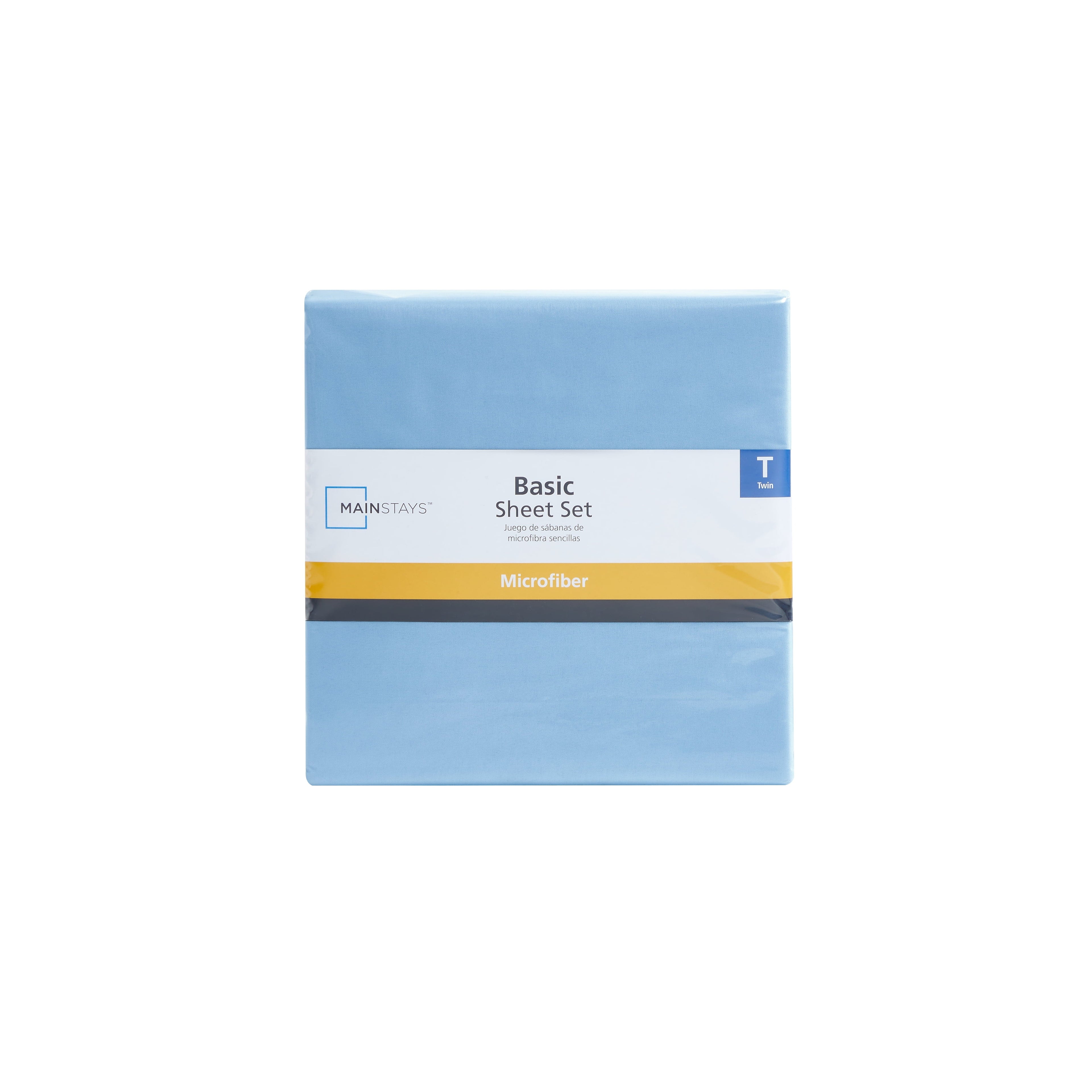 Microfiber Bed Sheet Set, Light Blue, Twin, 3 Piece - Image 3