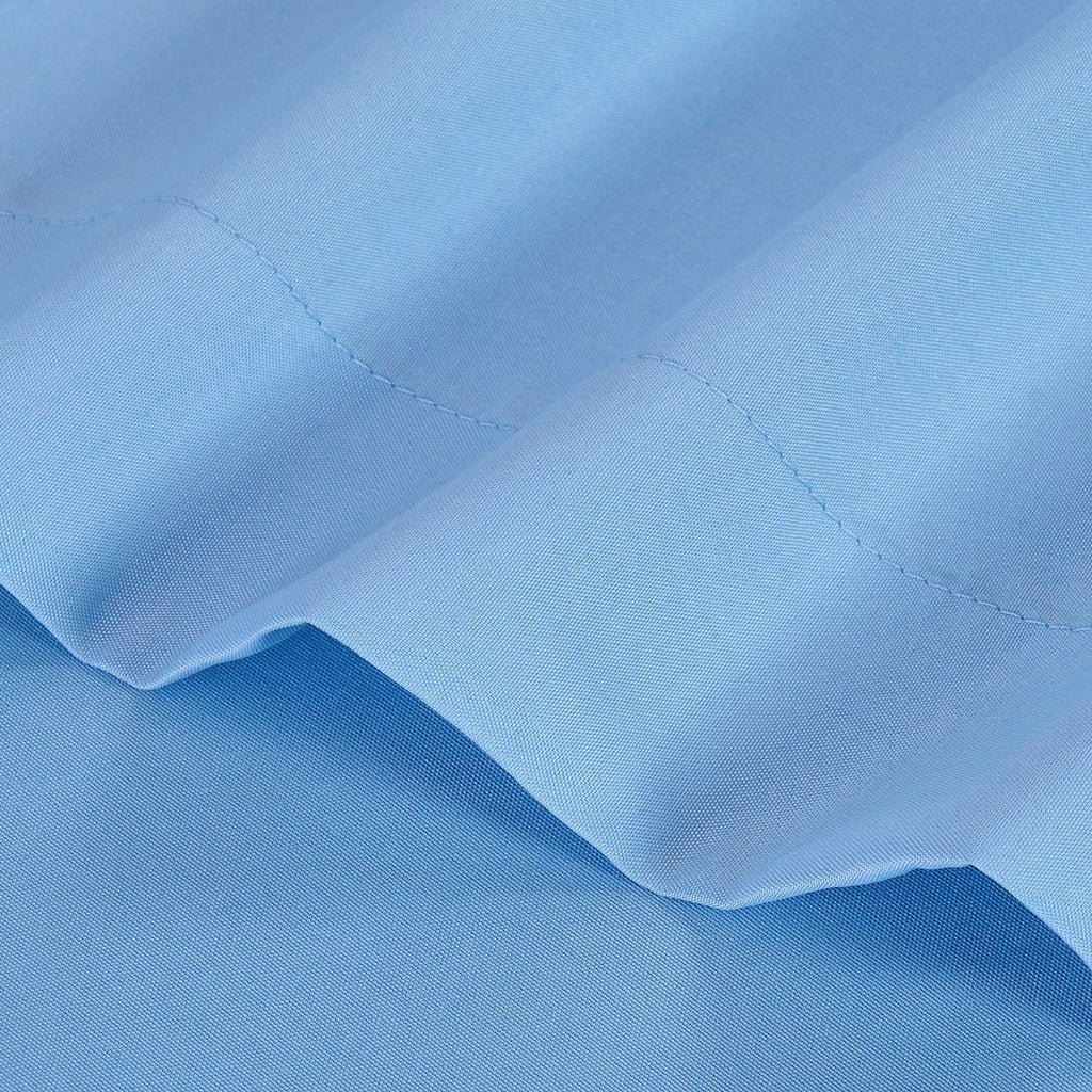 Microfiber Bed Sheet Set, Light Blue, Twin, 3 Piece - Image 4