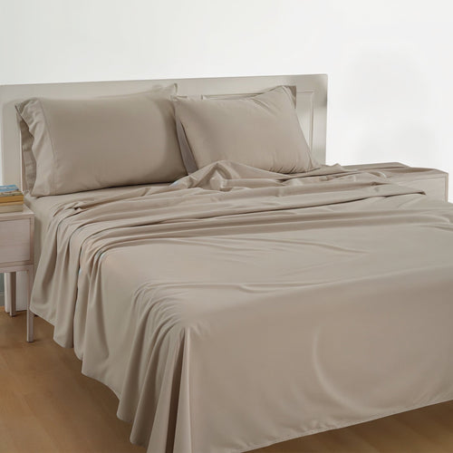 Casa Platino 100% Cotton Sheets Set – 4 Piece Cal King Bed Sheet, Soft & Comfy All Season Breathable Percale Weave, 15” Snug Fit Deep Pocket - Image 2